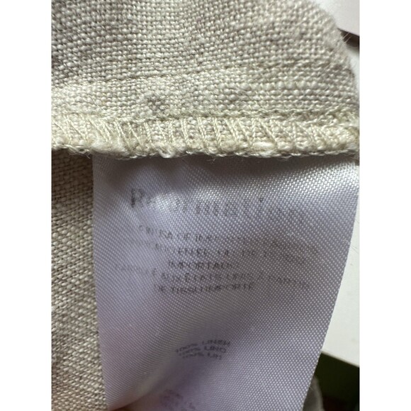 Reformation Wide Leg Cropped Linen Pull On Pants Size Small - Picture 6 of 7